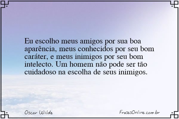 Frase de Oscar Wilde