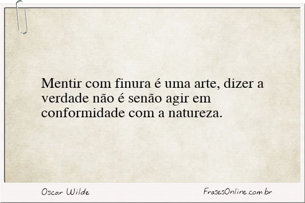 Frase de Oscar Wilde