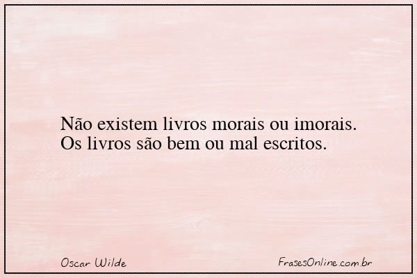 Frase de Oscar Wilde