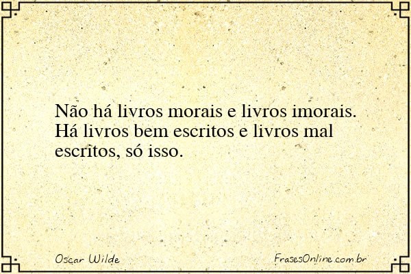 Frase de Oscar Wilde