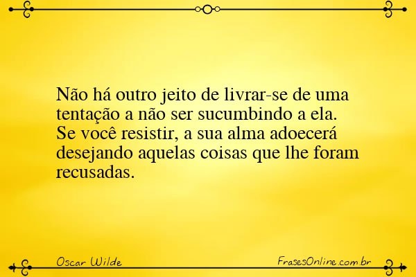 Frase de Oscar Wilde