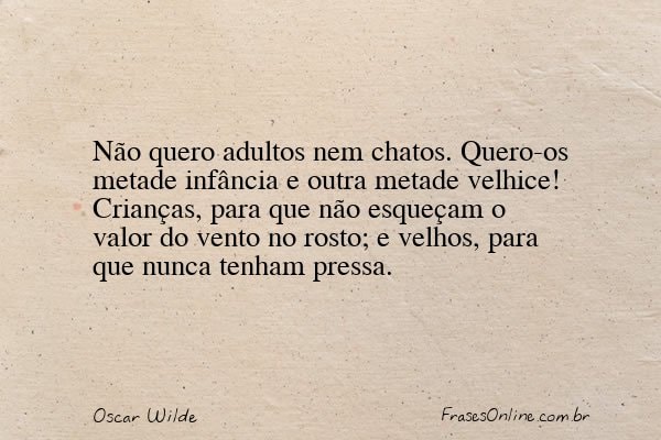 Frase de Oscar Wilde