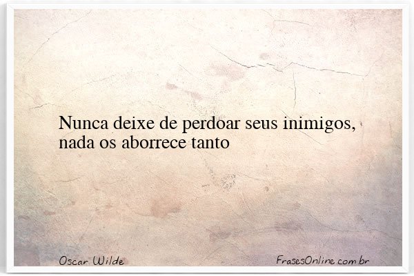 Frase de Oscar Wilde