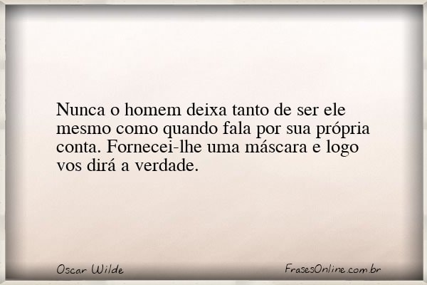 Frase de Oscar Wilde