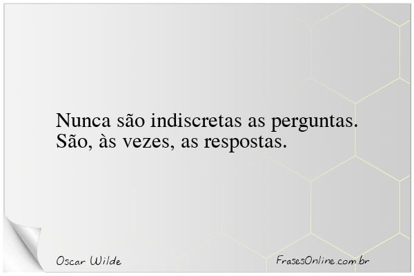 Frase de Oscar Wilde