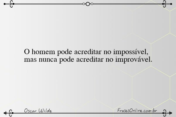 Frase de Oscar Wilde