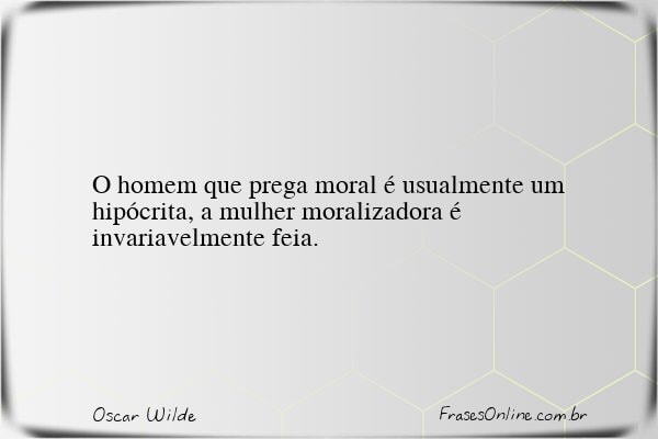 Frase de Oscar Wilde