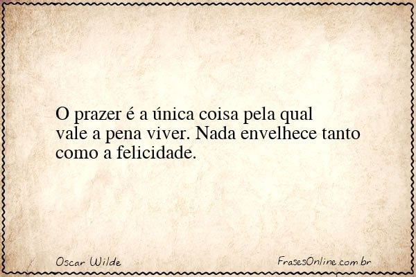 Frase de Oscar Wilde