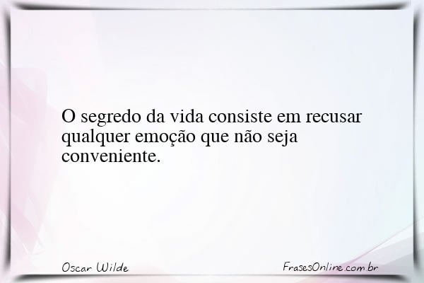 Frase de Oscar Wilde