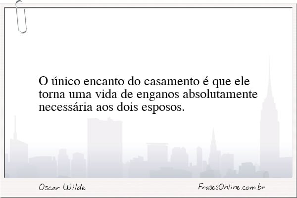 Frase de Oscar Wilde