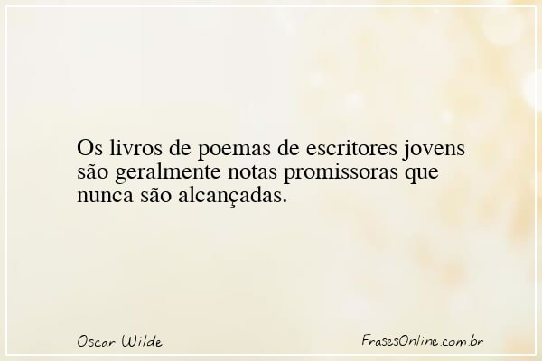 Frase de Oscar Wilde