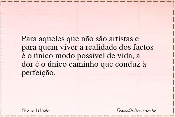 Frase de Oscar Wilde