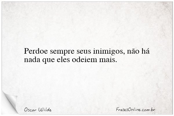 Frase de Oscar Wilde