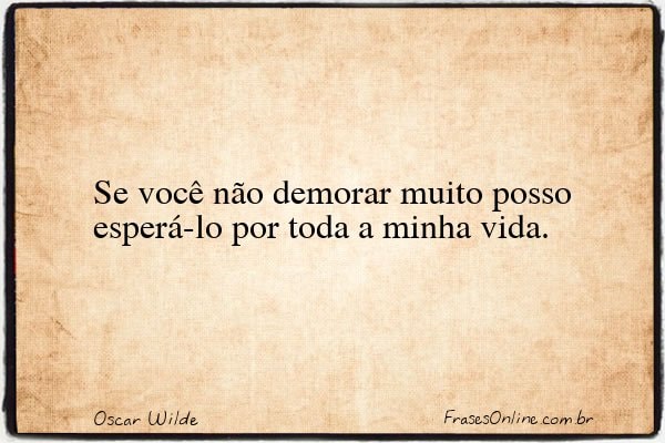 Frase de Oscar Wilde