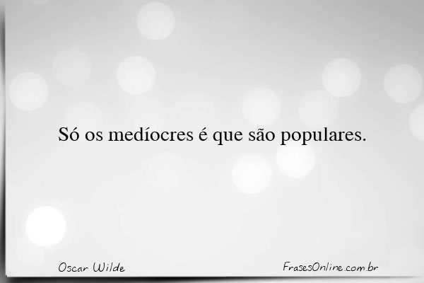 Frase de Oscar Wilde