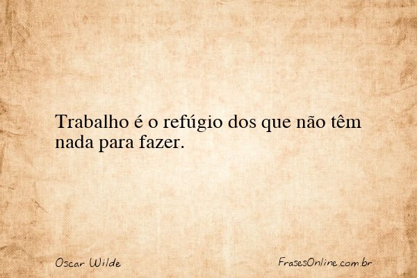 Frase de Oscar Wilde