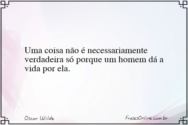 Frase de Oscar Wilde