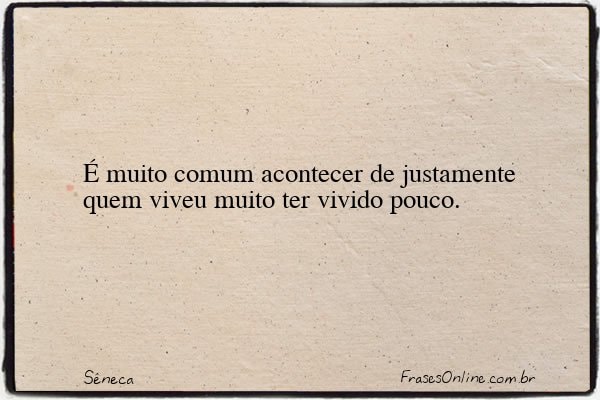 Frase de Sêneca