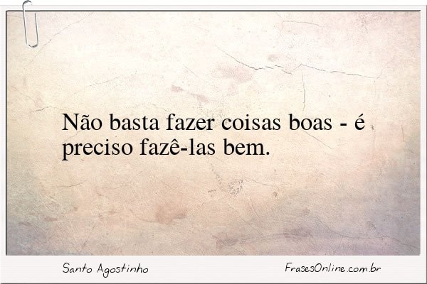 Frase de Santo Agostinho