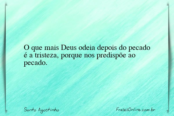 Frase de Santo Agostinho