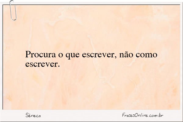 Frase de Sêneca