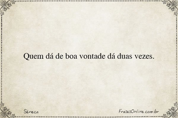 Frase de Sêneca