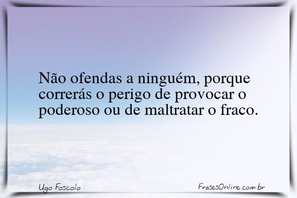 Frase de Ugo Foscolo