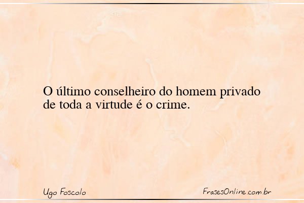 Frase de Ugo Foscolo