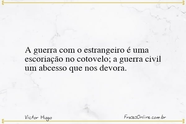 Frase de Victor Hugo