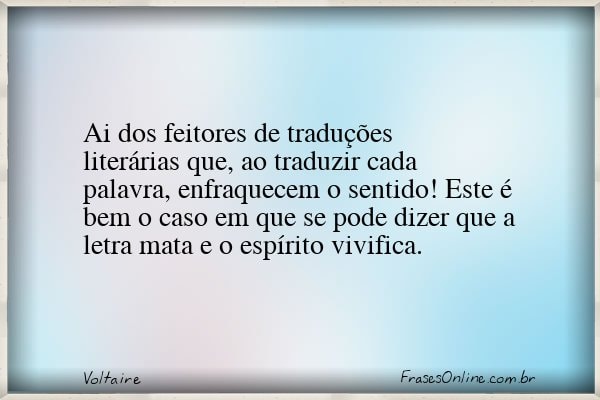 Frase de Voltaire