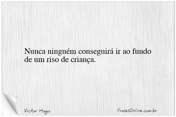 Frase de Victor Hugo