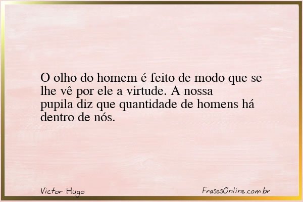 Frase de Victor Hugo