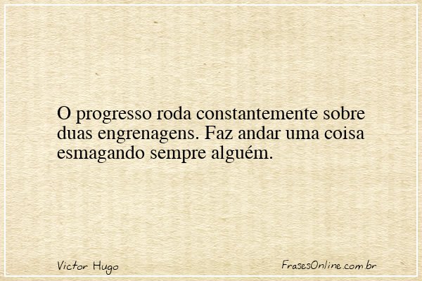 Frase de Victor Hugo