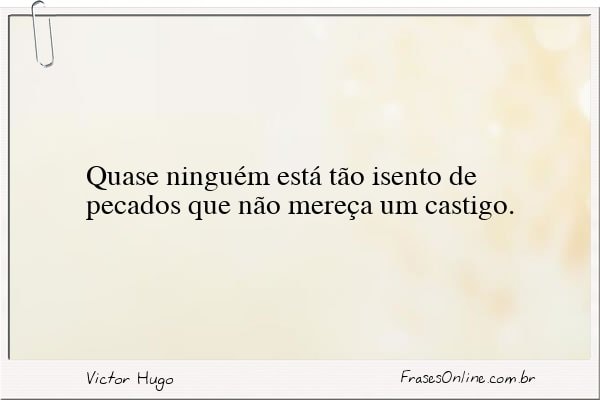 Frase de Victor Hugo