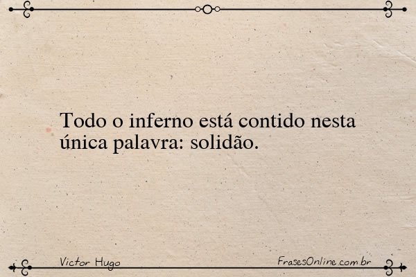 Frase de Victor Hugo