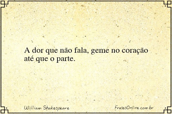 Frase de William Shakespeare