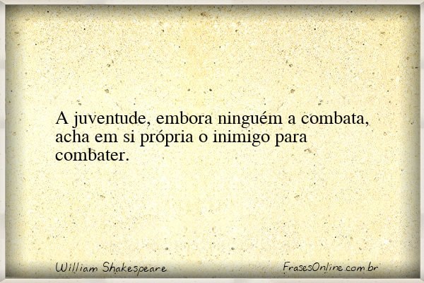 Frase de William Shakespeare