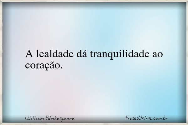 Frase de William Shakespeare