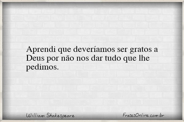 Frase de William Shakespeare