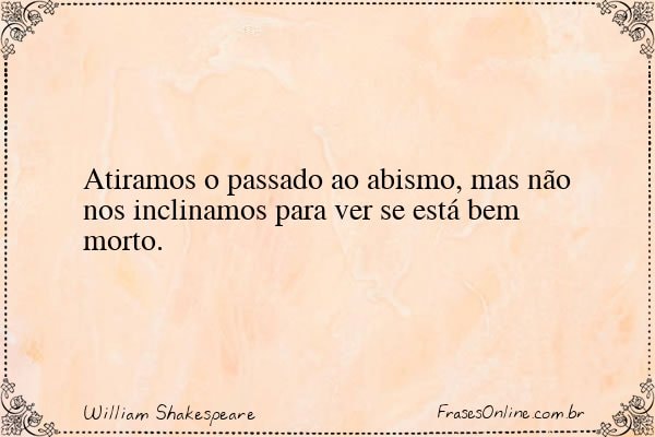 Frase de William Shakespeare