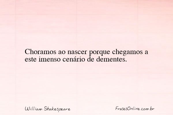 Frase de William Shakespeare