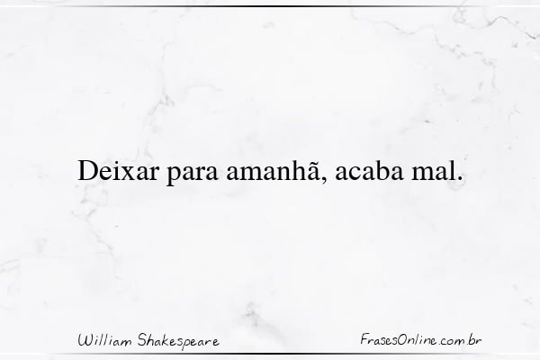 Frase de William Shakespeare