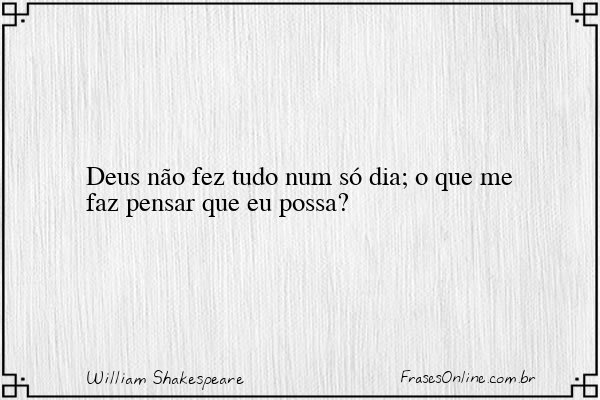 Frase de William Shakespeare