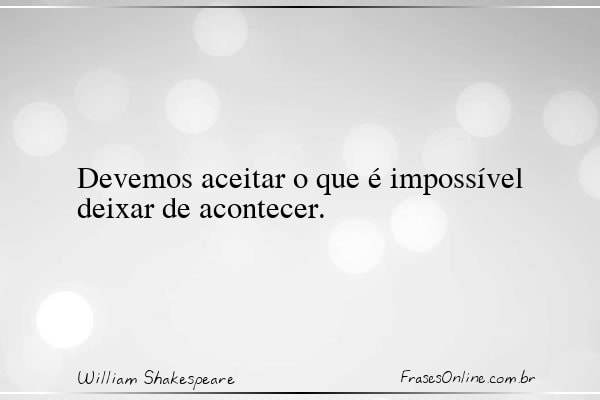 Frase de William Shakespeare