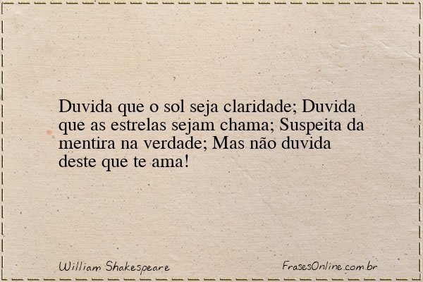 Frase de William Shakespeare