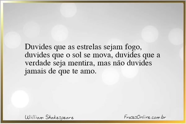 Frase de William Shakespeare