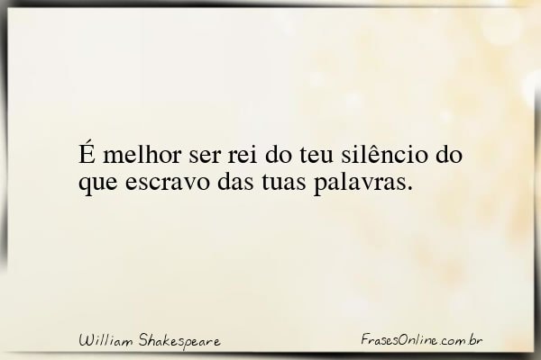 Frase de William Shakespeare