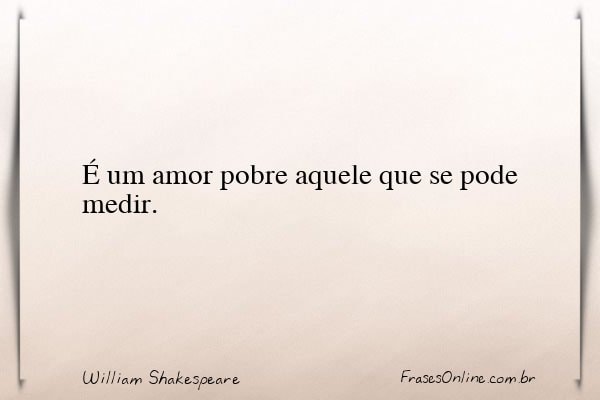 Frase de William Shakespeare