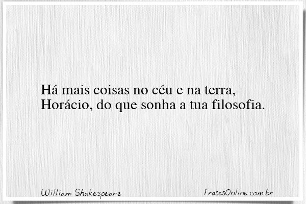 Frase de William Shakespeare