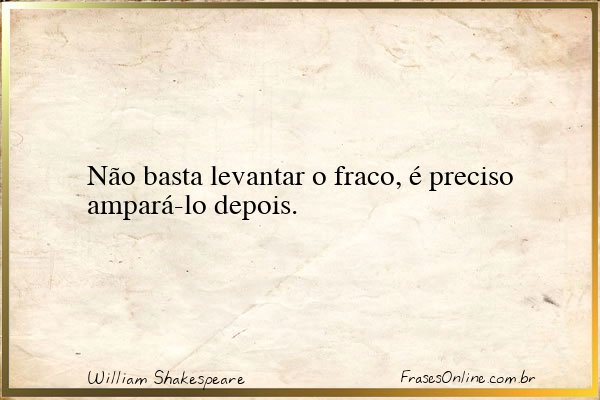 Frase de William Shakespeare